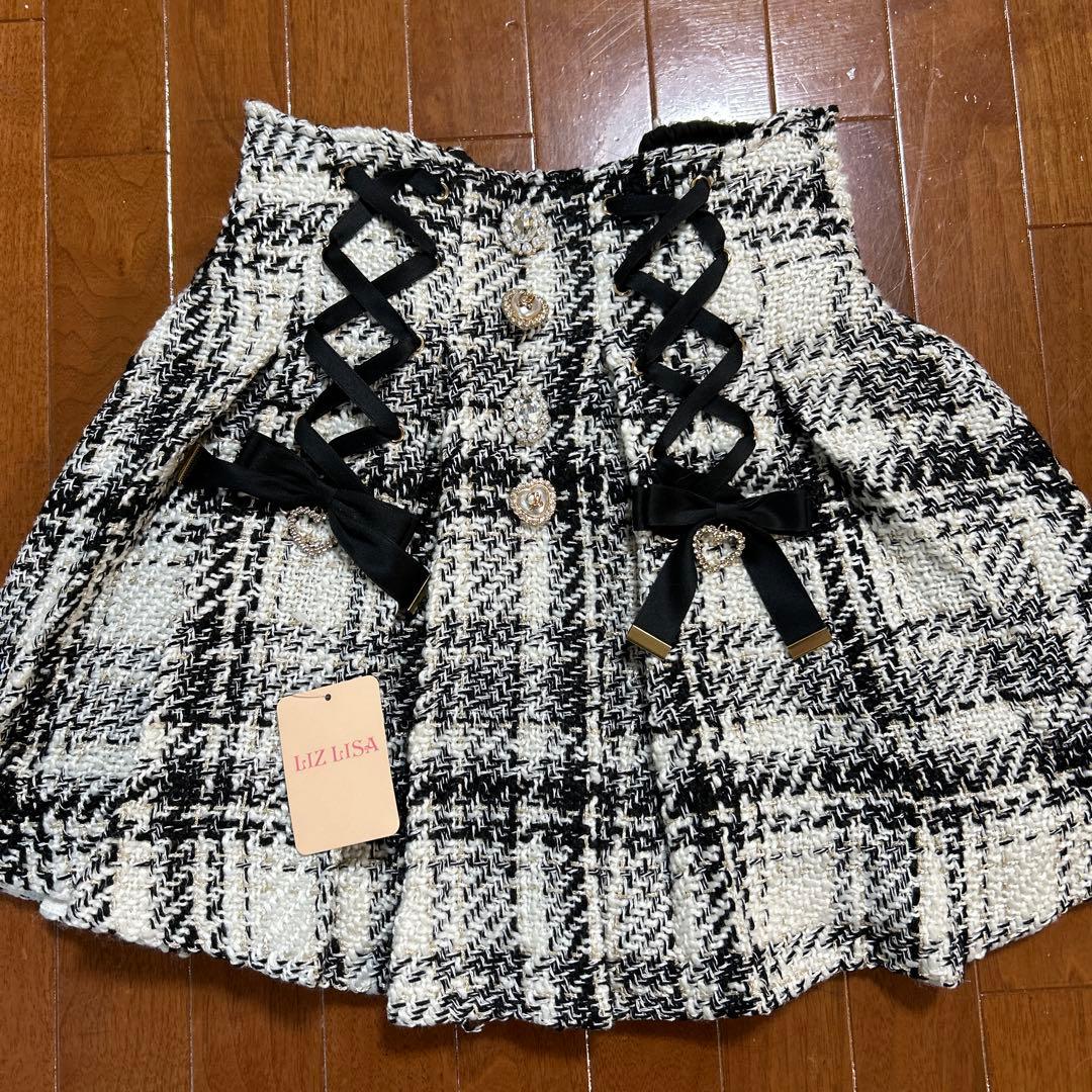 LIZLISA リズリサ チェックボックススカパン