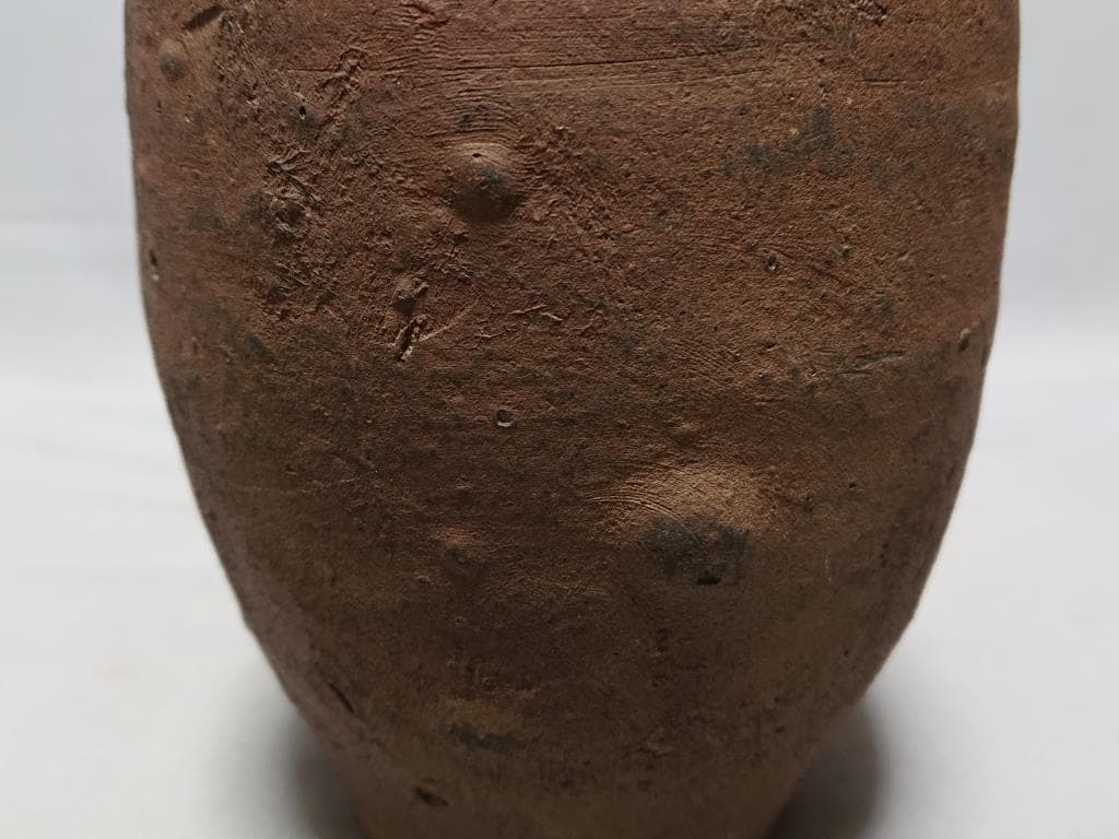 コレクター収集品　琉球　古陶壺屋焼　焼締徳利　「鬼の腕」　19世紀　江戸末期