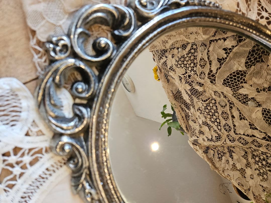 フランスアンティーク風　ミラー　鏡　ヴィンテージ　ブロカント