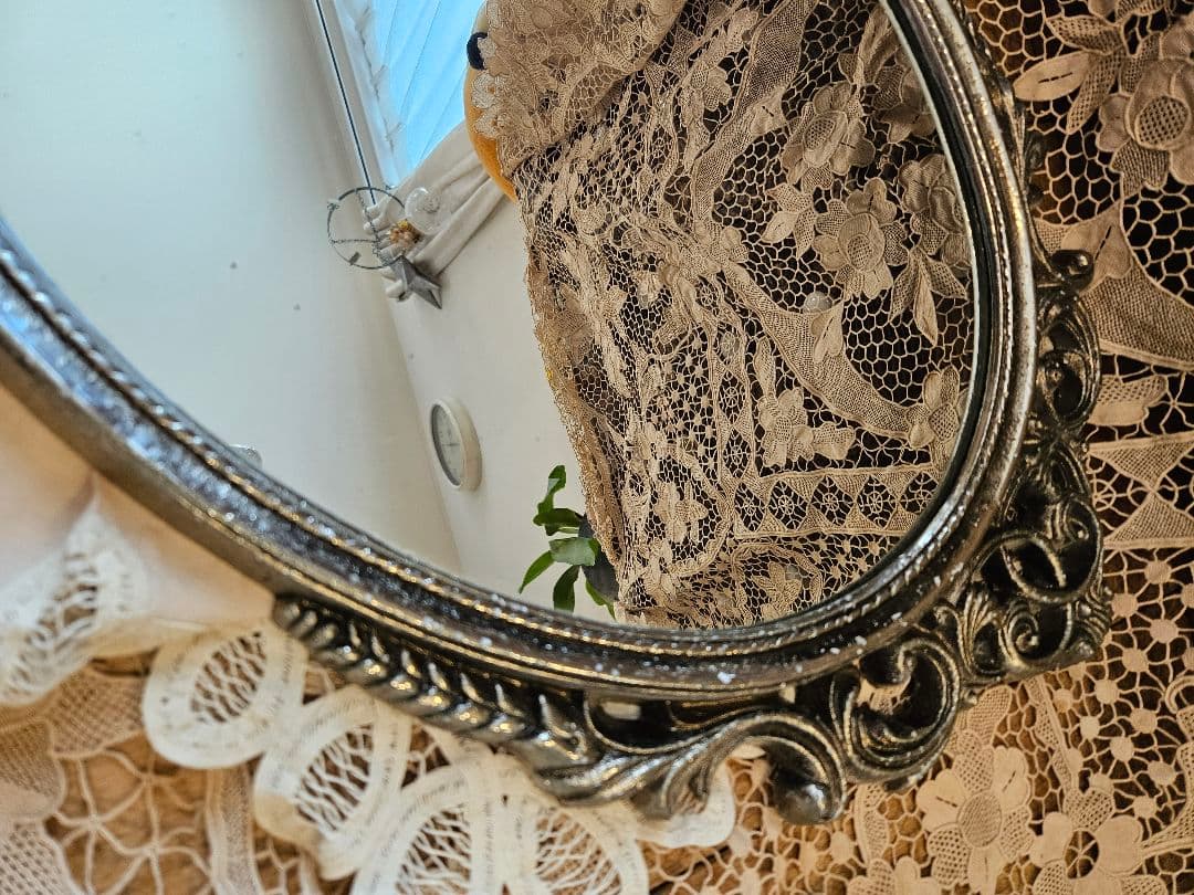 フランスアンティーク風　ミラー　鏡　ヴィンテージ　ブロカント