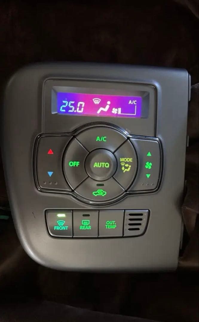 DA17Wエブリイ　限定一点　液晶反転レインボー　エアコンスイッチパネル