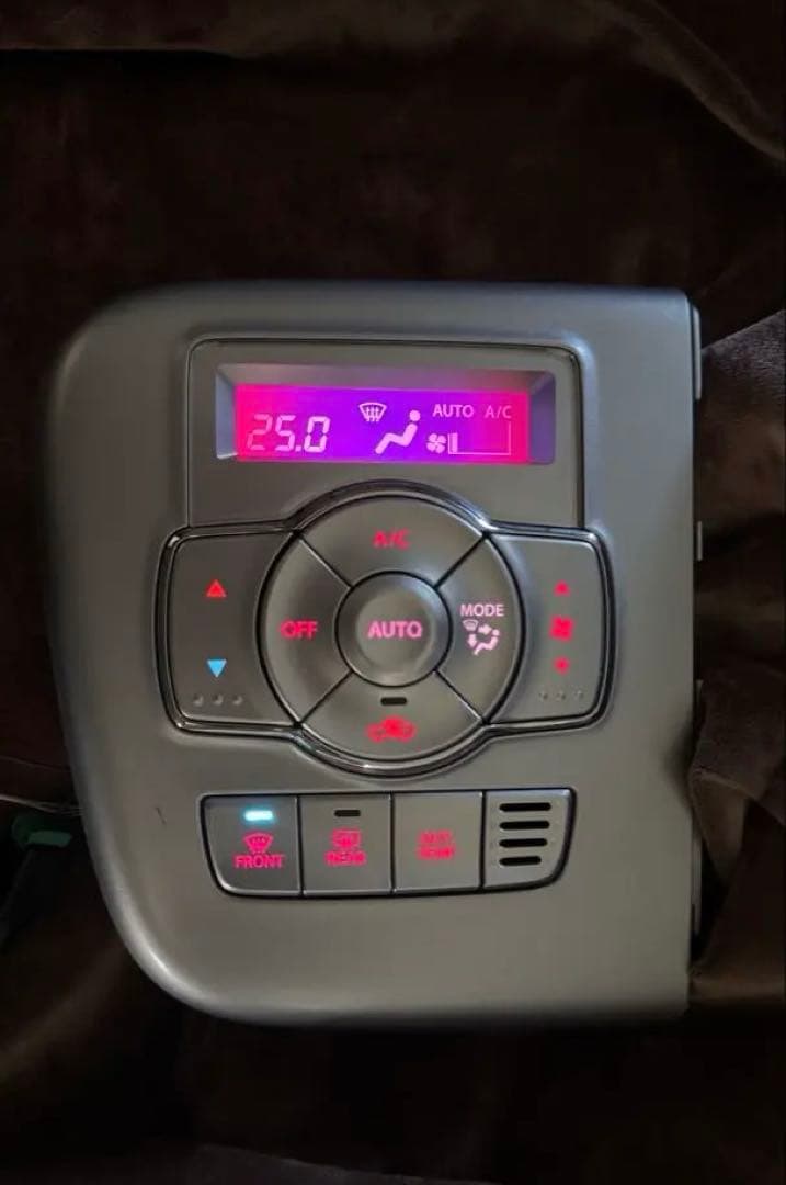 DA17Wエブリイ　限定一点　液晶反転レインボー　エアコンスイッチパネル