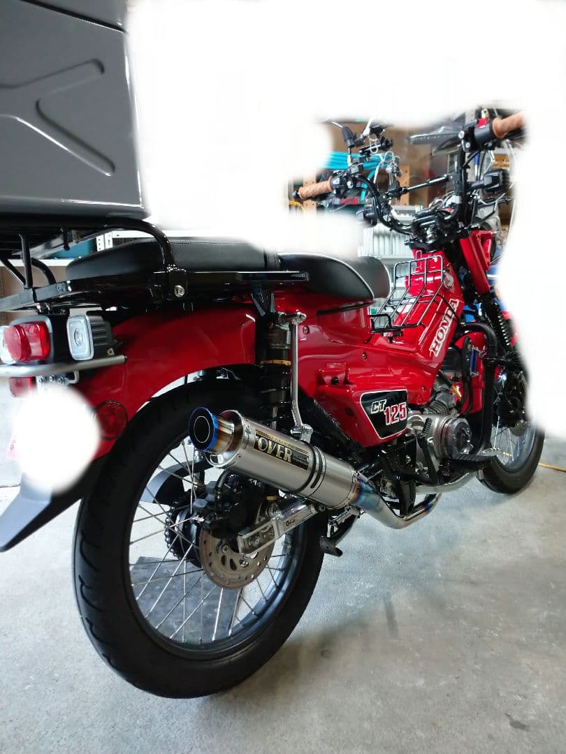 ハンターカブ JA55 オーヴァーレーシング チタンダウンマフラー OVER