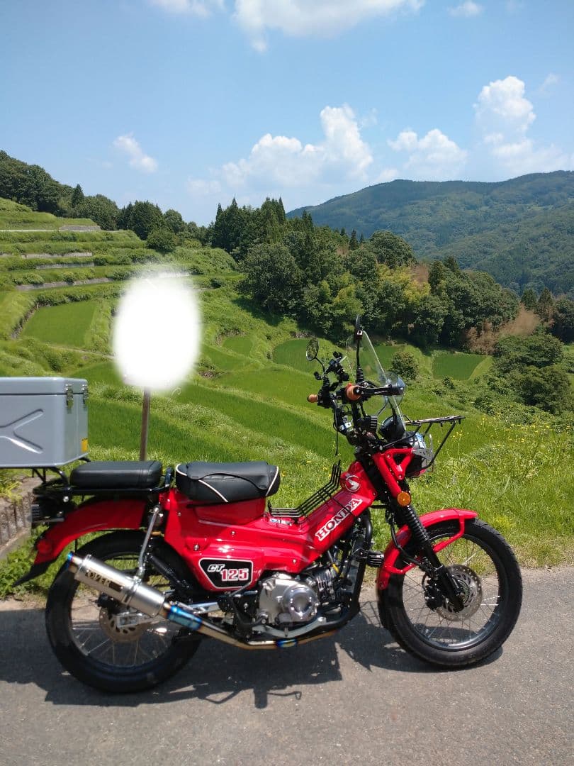 ハンターカブ JA55 オーヴァーレーシング チタンダウンマフラー OVER