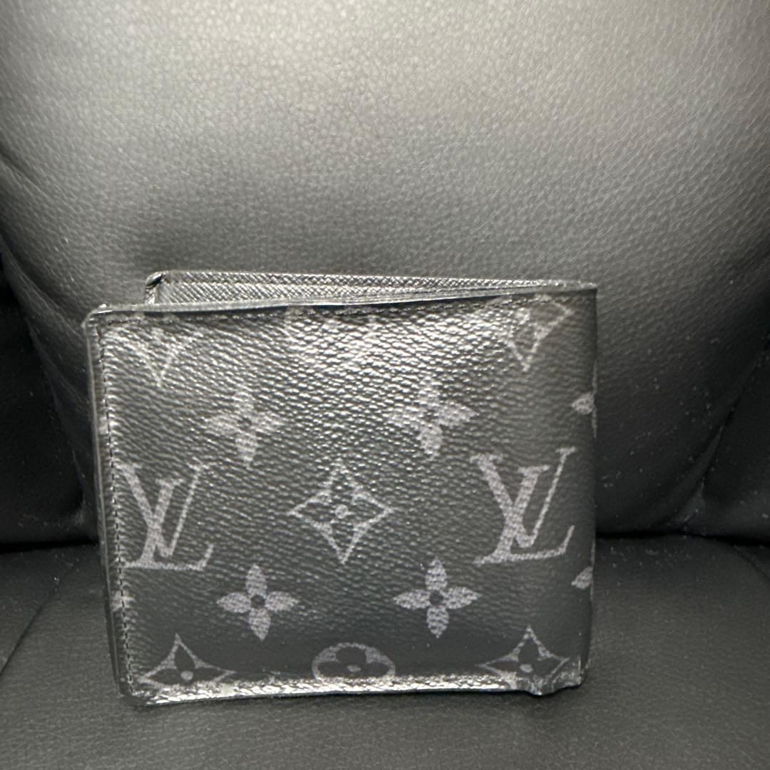 美品 ルイヴィトン マルコNM エクリプス 折財布 コンパクト ビジネス　黒