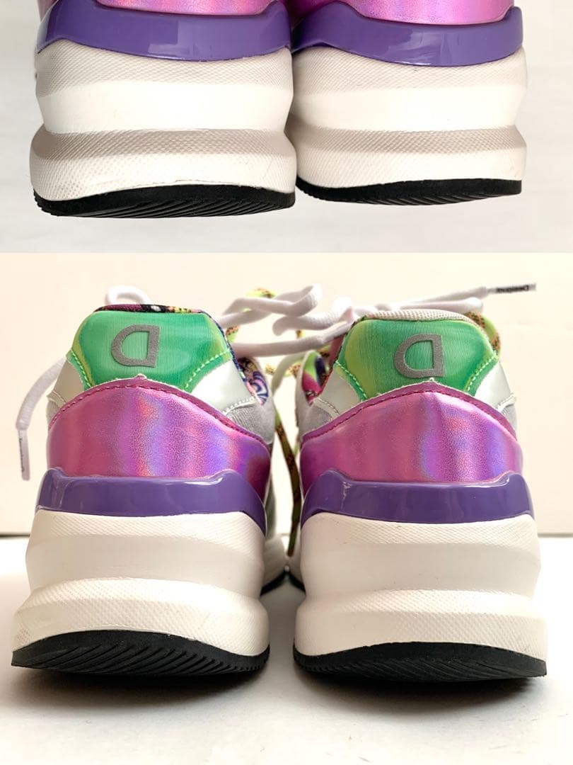 buchof様 Desigual デシグアル ポップカラー 厚底ダットスニーカー