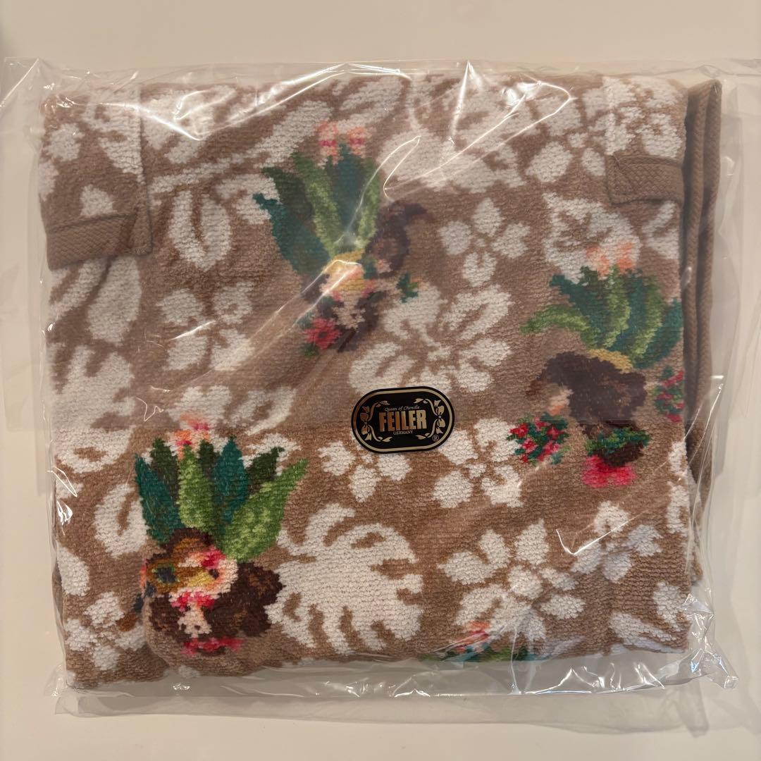 【新品未使用】フェイラー　FEILER エプロン　マナマナ　フラガール　ベージュ