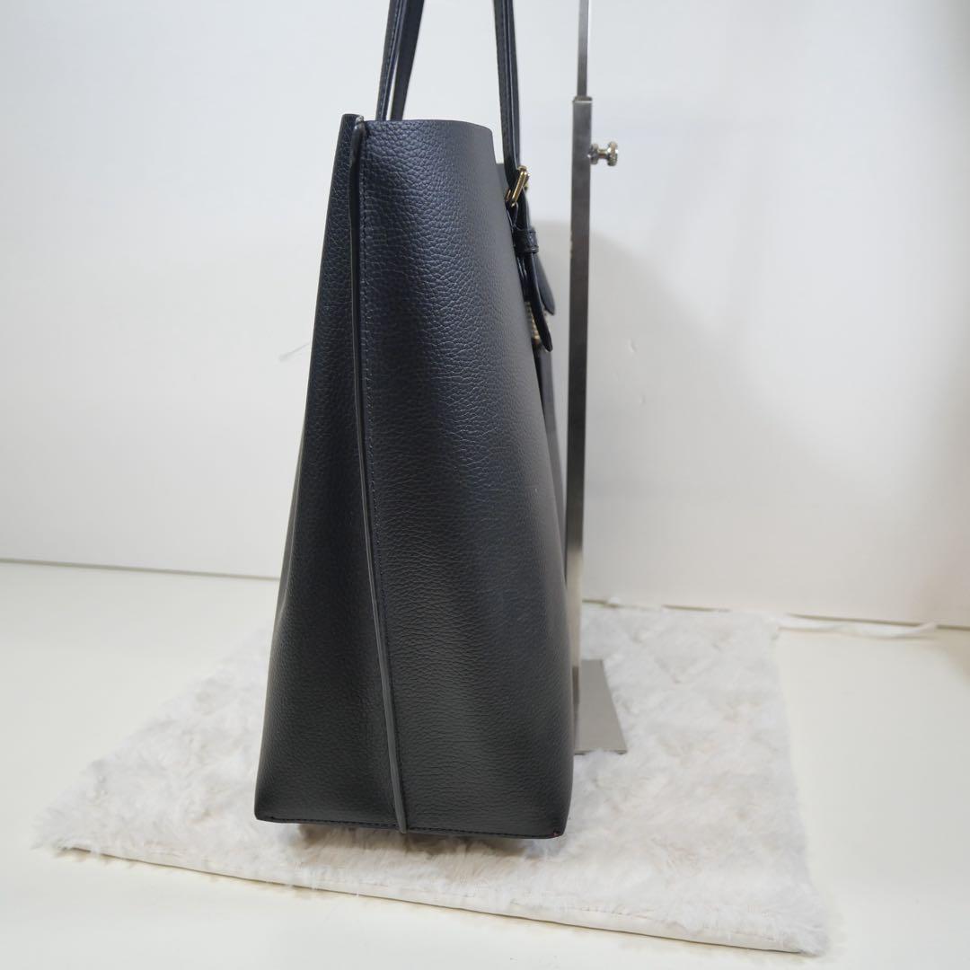 未使用　COACH ブラック レザートートバッグ