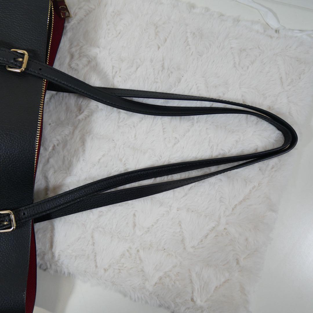 未使用　COACH ブラック レザートートバッグ