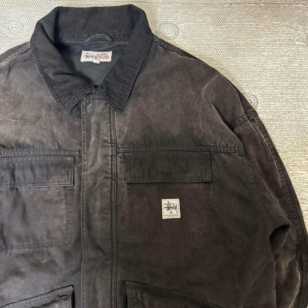 【レアサイズ】stussy WASHED CANVAS JACKET