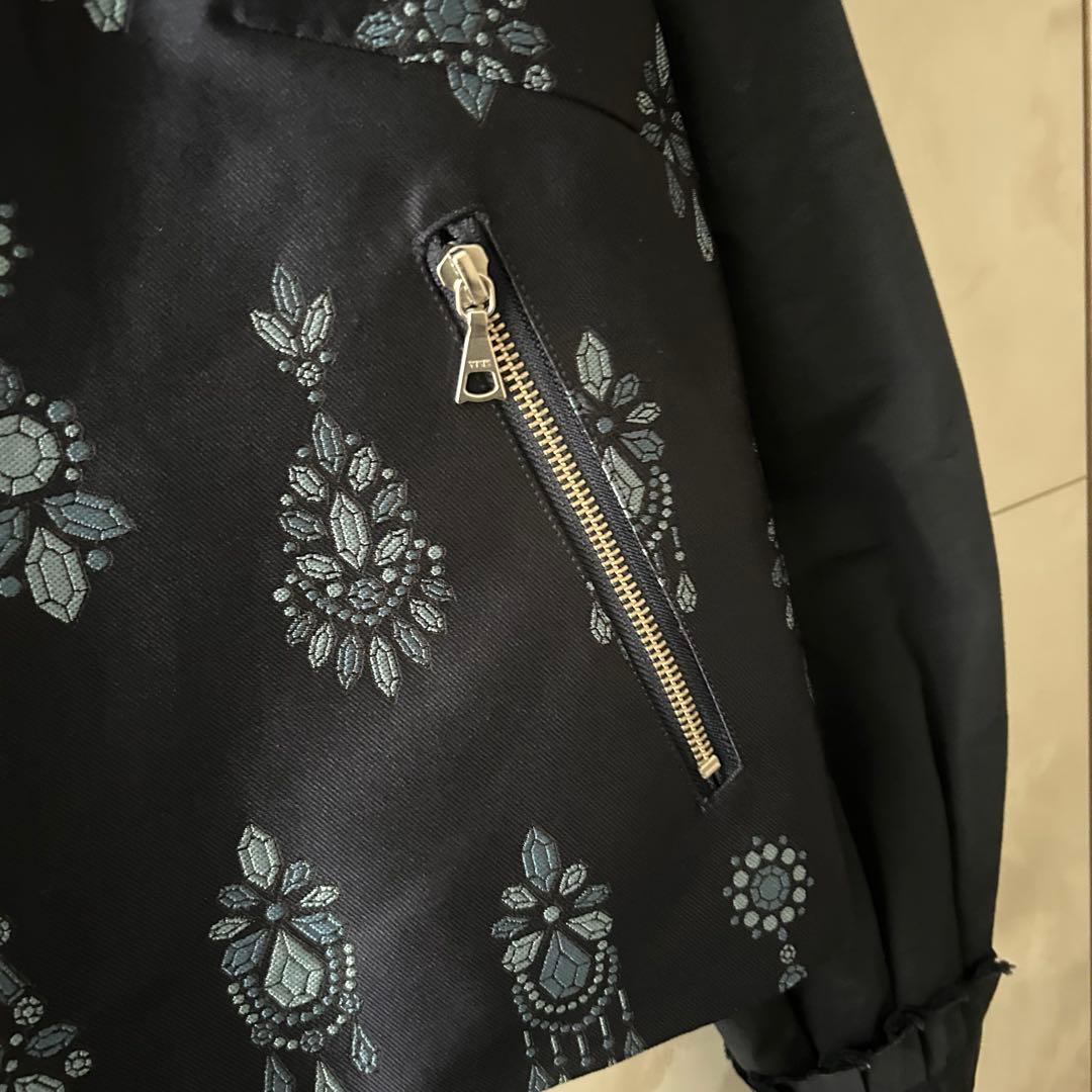 CHONO チョノ　豪華　刺繍　ジャケット　ブルゾン　ネイビー　F