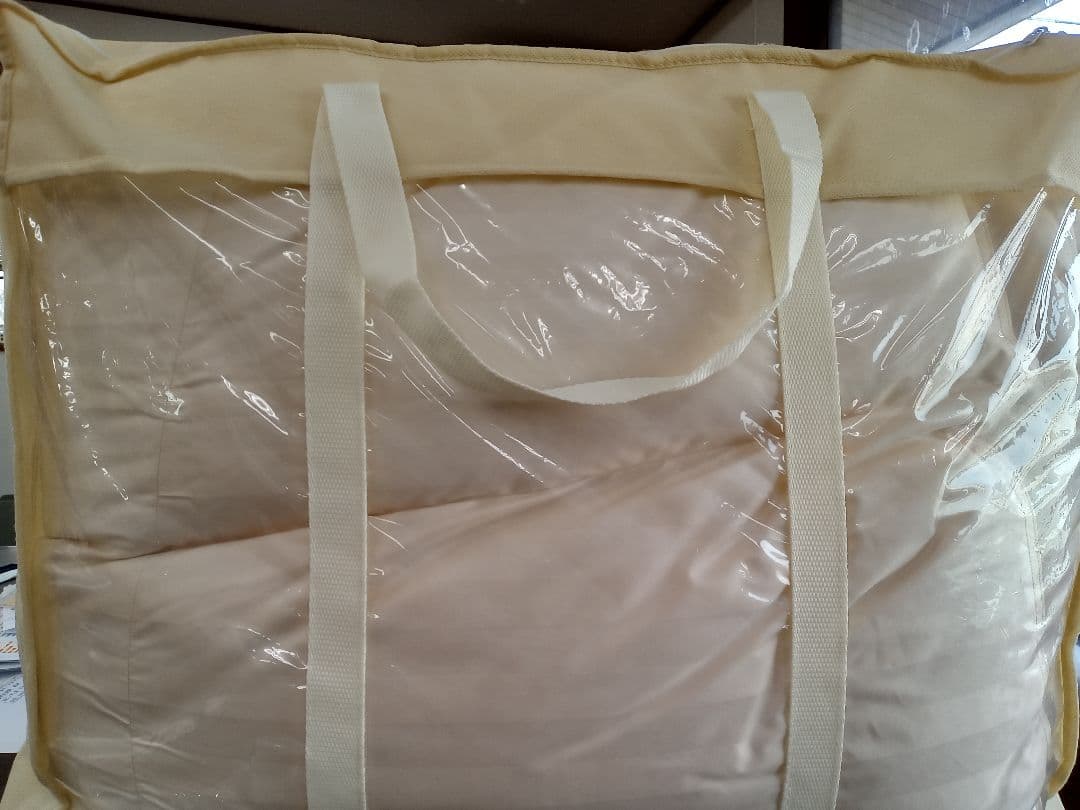 羽毛掛け布団 シングル　ダウン90％　1.2kg　日本製　クリーム