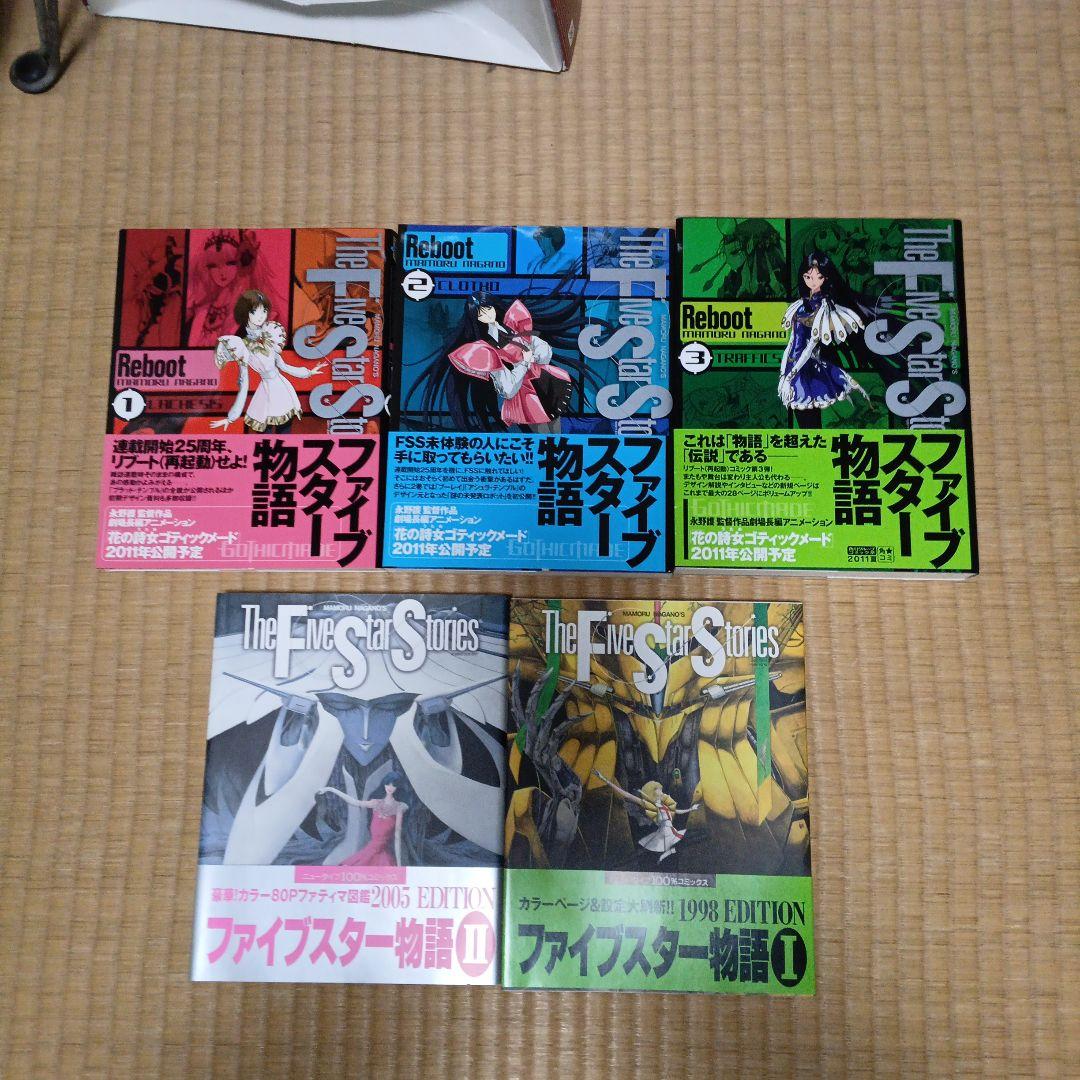 ファイブスター物語 1～18、 Reboot 1～3、edition 2冊