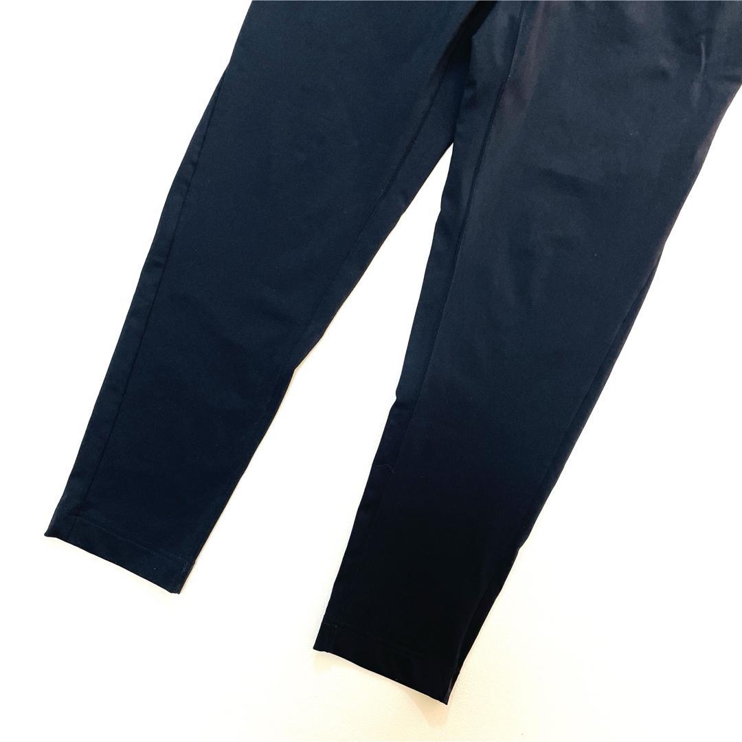 6602【美品】TFW49 ロングパンツ　スリムパンツ　ストレッチ　ブラック