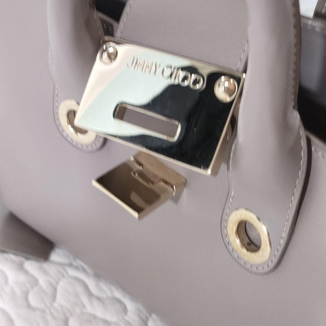 保存袋付き美品✨ジミーチュウ　ライリーS　2wayショルダーバッグ　グレージュ