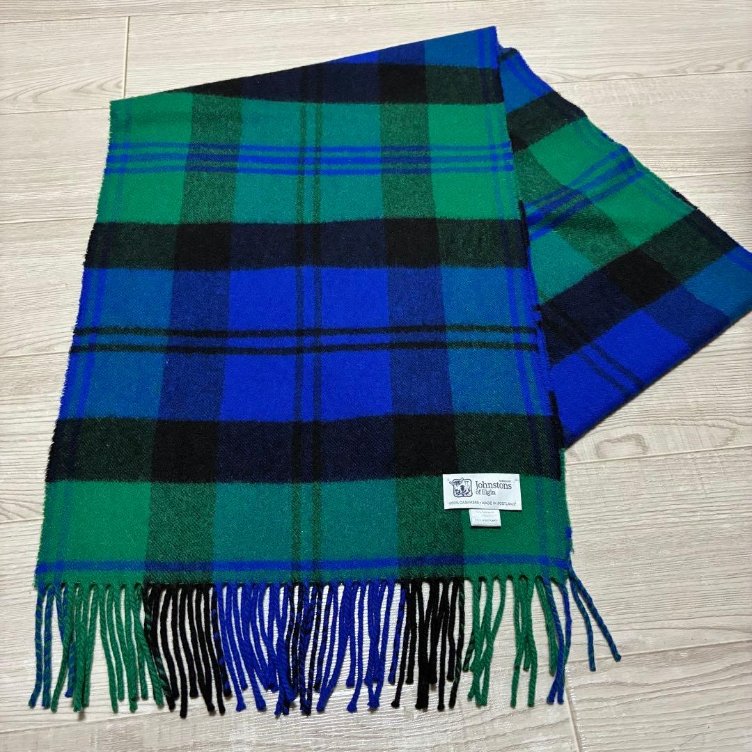 Johnstons of Elgin カシミヤ 中判ストール