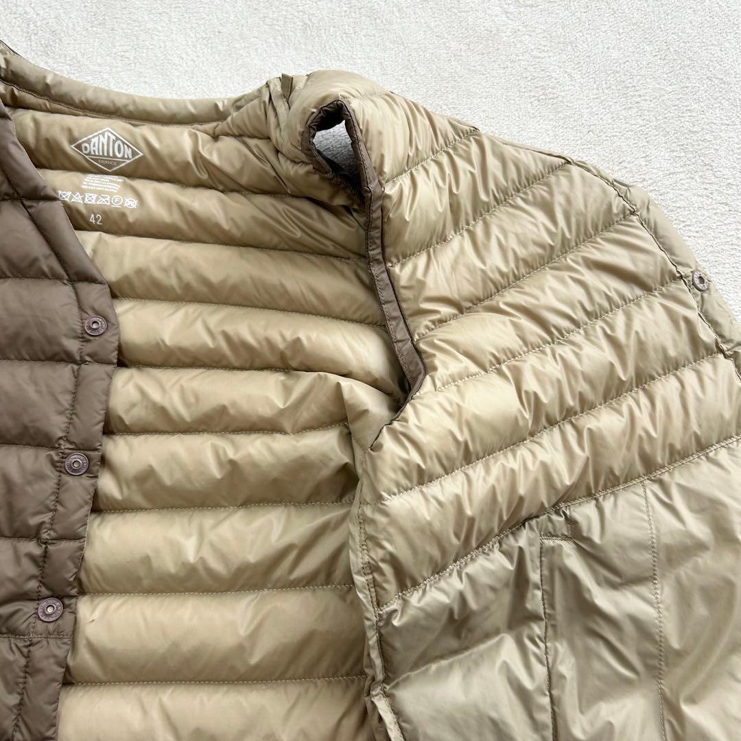 DANTON ダントン インナーダウンベスト 42 カーキ ユニセックス