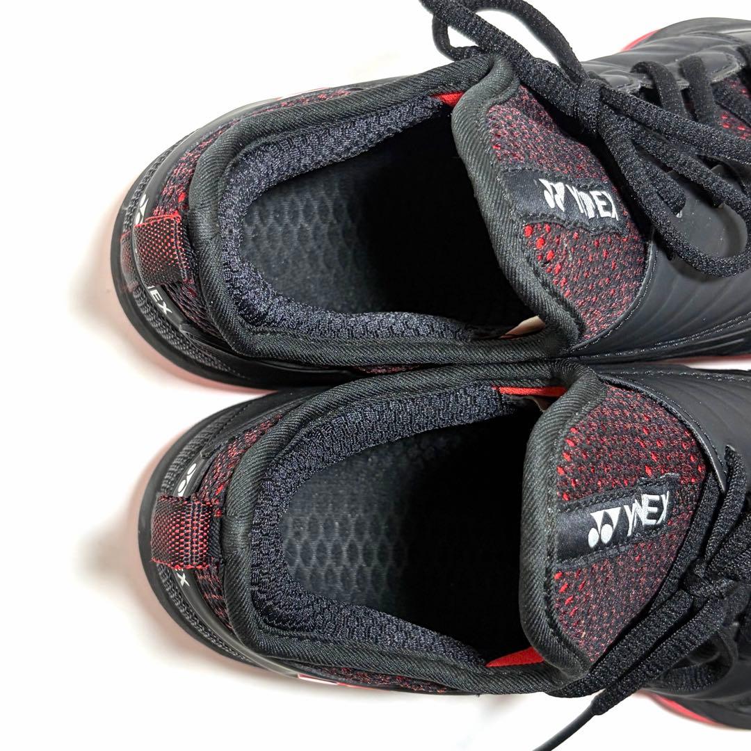 極美品☆YONEX フュージョンレブ3 テニスシューズ ブラック 27cm