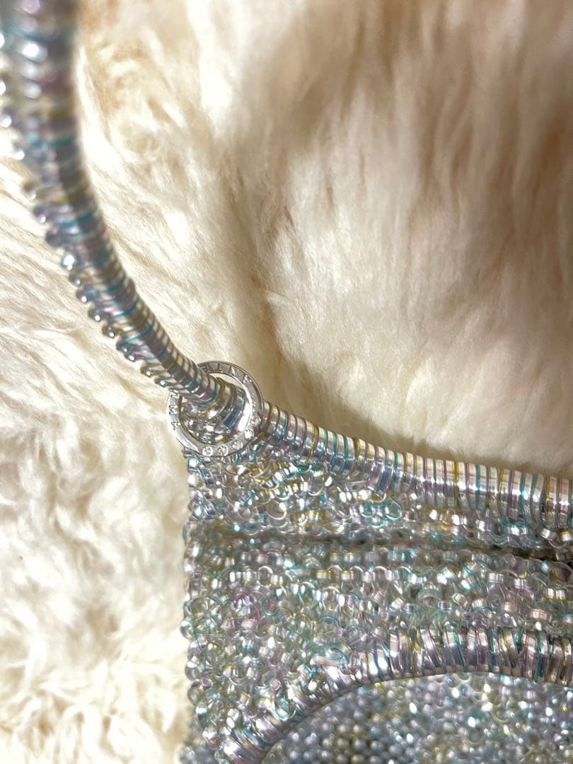 Ｒ✨美品✨アンテプリマ ワイヤーバッグ シャンパンゴールド しずく型 ドロップ型