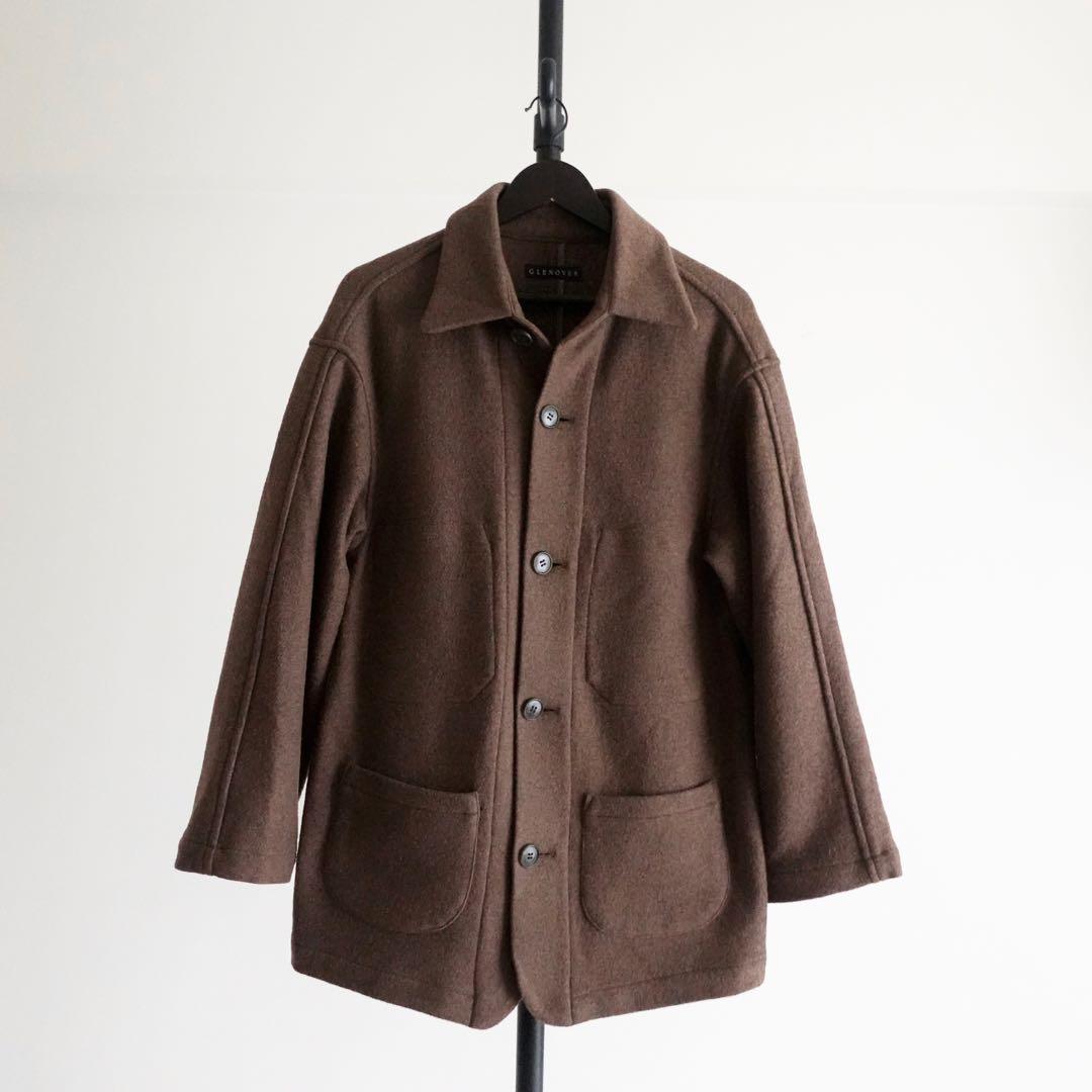 1990s GLENOVER ライトメルトン　カバーオールジャケット　ブラウン