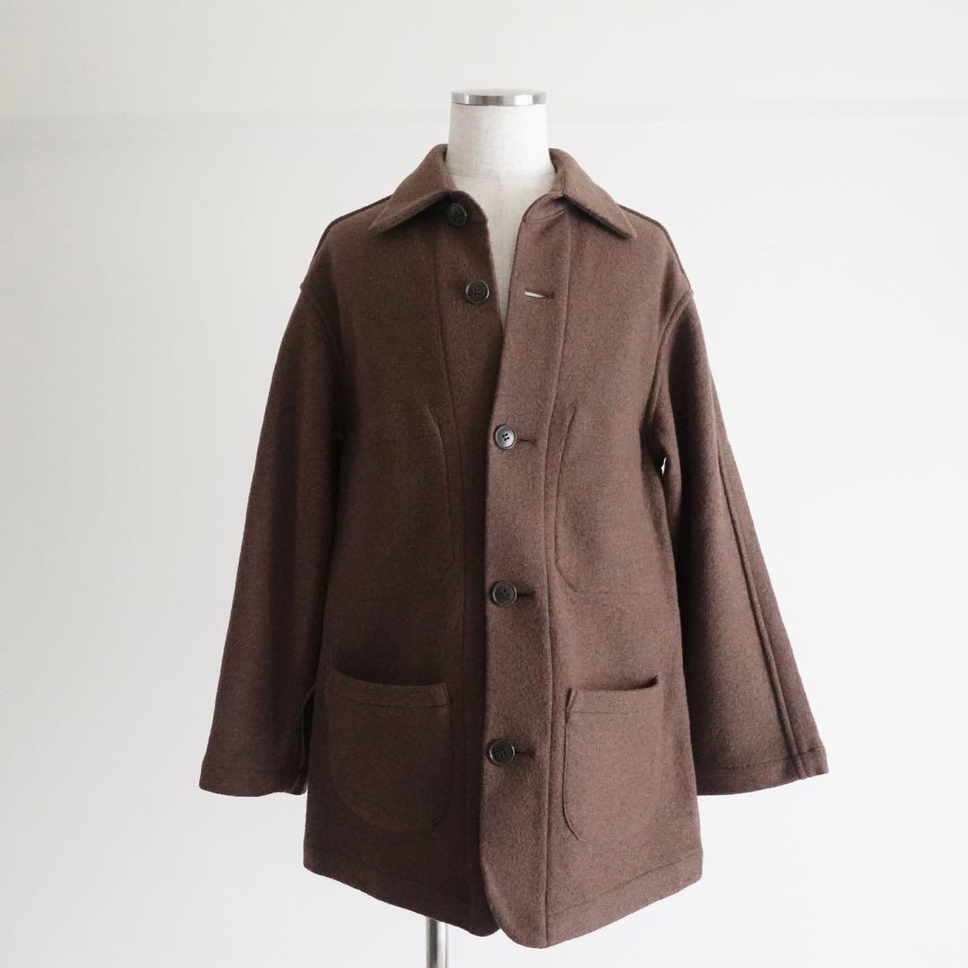 1990s GLENOVER ライトメルトン　カバーオールジャケット　ブラウン