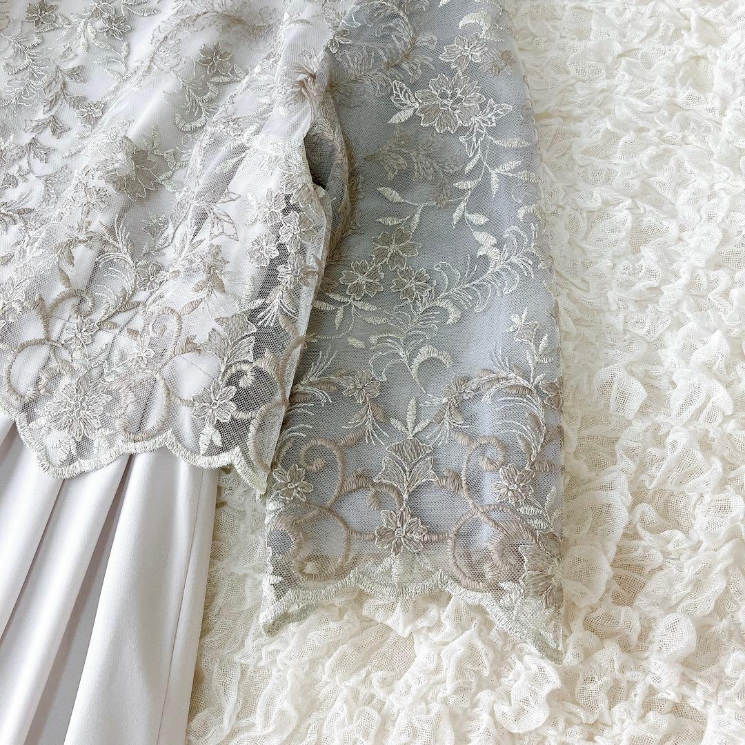 フォルムフォルマ　22SS 新品　チュールラメ刺繍　マザードレス　9号