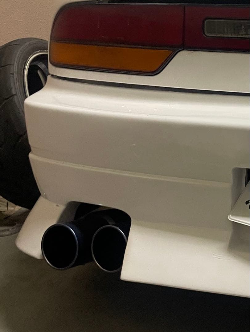 180sx. S13 ターボ用中間ストレートリアデュアル砲弾マフラー