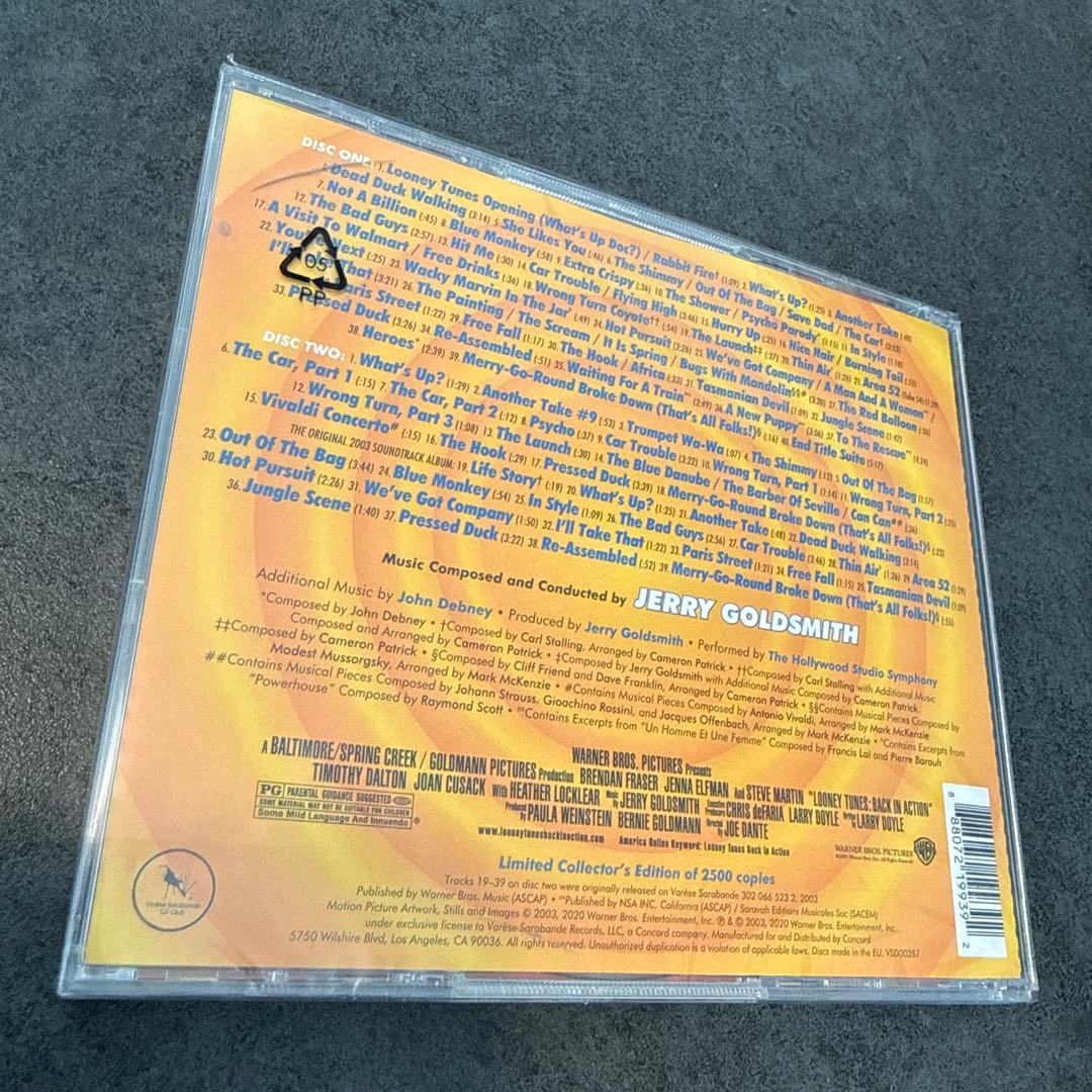 廃盤サントラCD「ルーニー・テューンズ・バッグ・イン・アクション」DX ED
