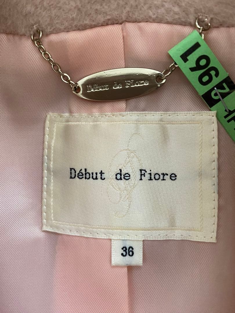 【断捨離中】ピンク　ロングコート　デビュードフィオレ