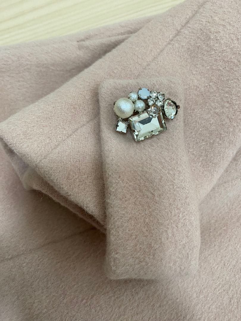 【断捨離中】ピンク　ロングコート　デビュードフィオレ