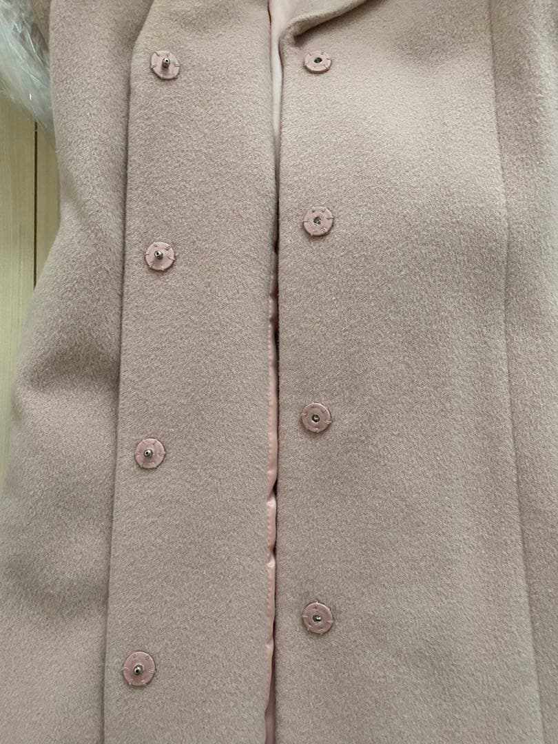 【断捨離中】ピンク　ロングコート　デビュードフィオレ