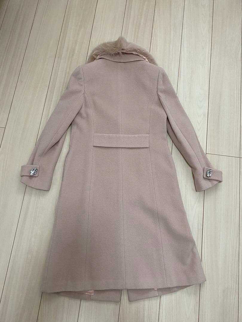 【断捨離中】ピンク　ロングコート　デビュードフィオレ