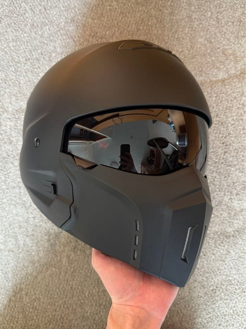 ジェットヘルメット アメリカン マットブラック