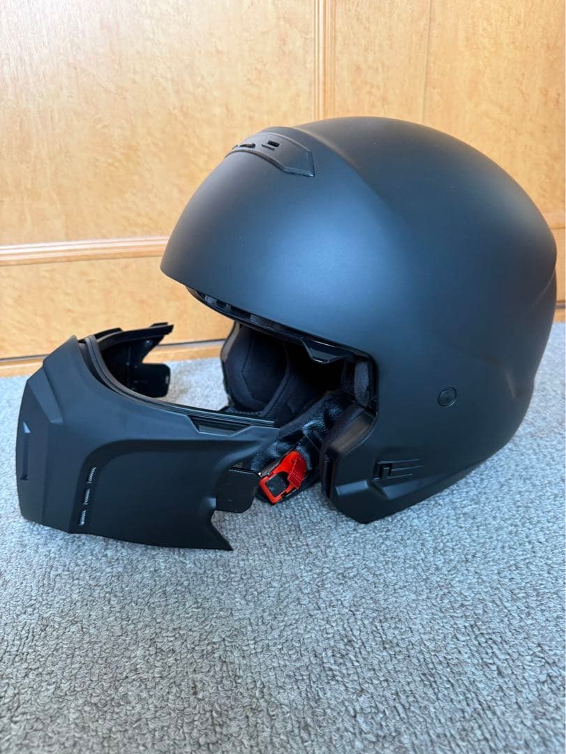 ジェットヘルメット アメリカン マットブラック