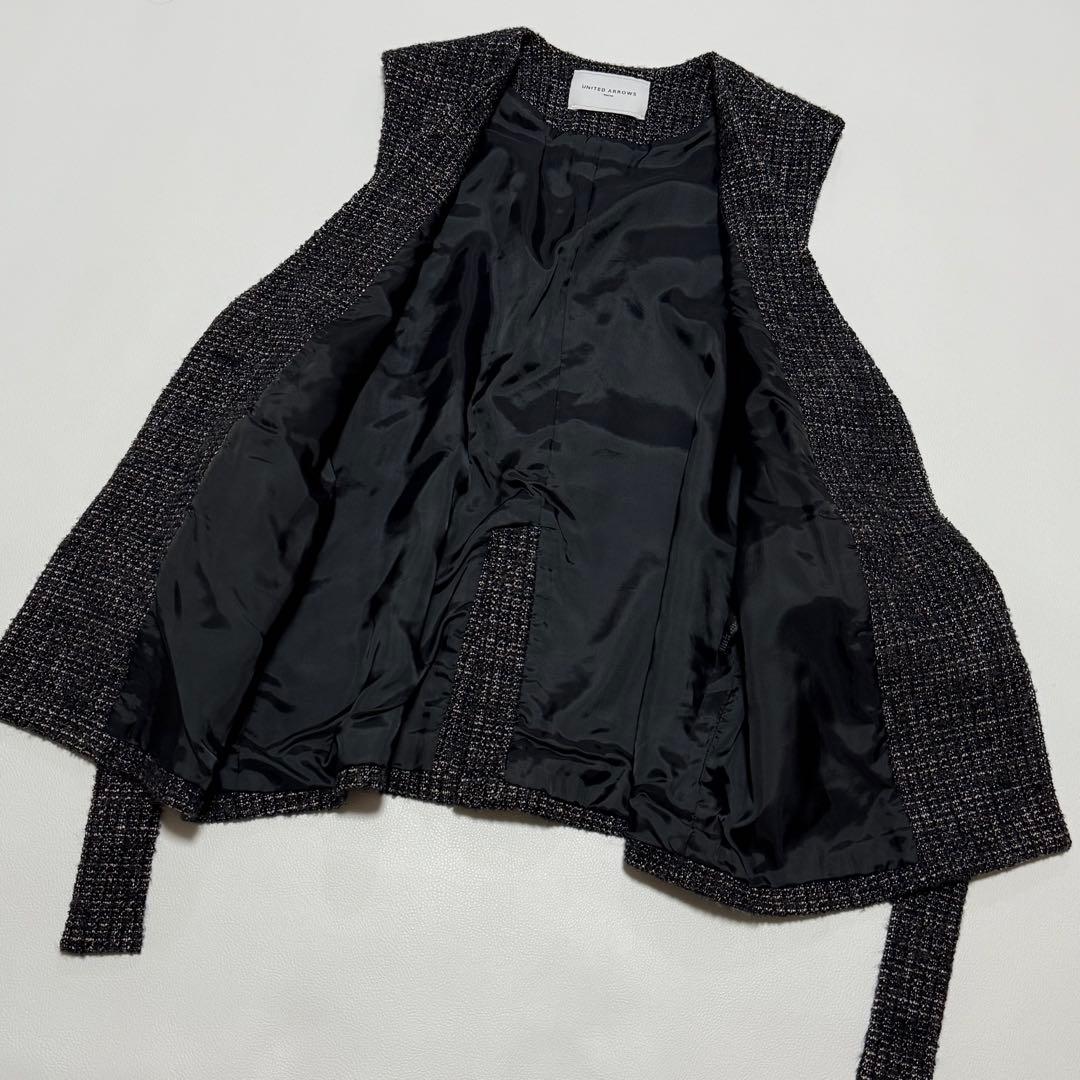 UNITED ARROWS ループツイード ジレ ベスト アルパカ混