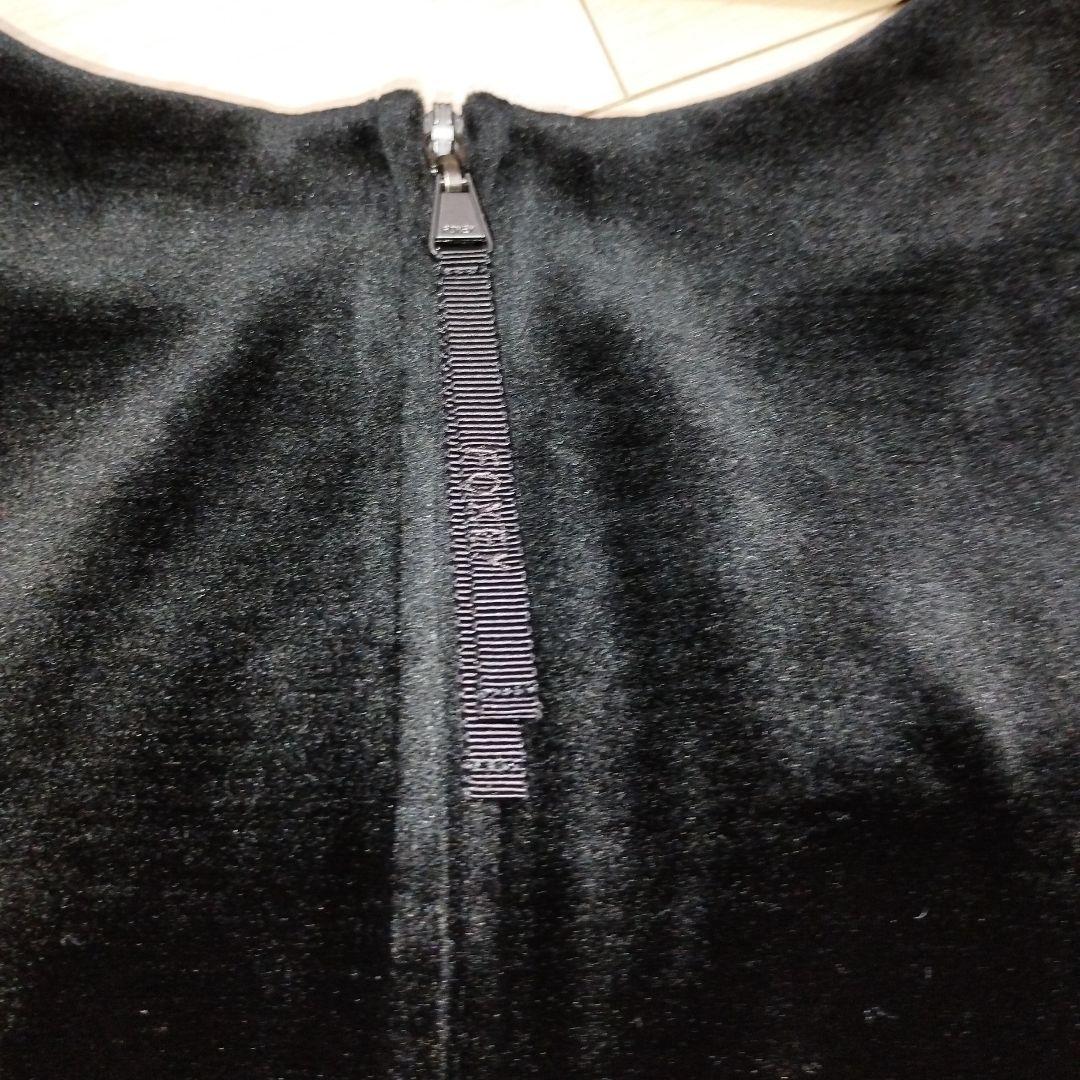 未使用級 フォクシー ベロアノアール　Aラインワンピース 39131 定価7万