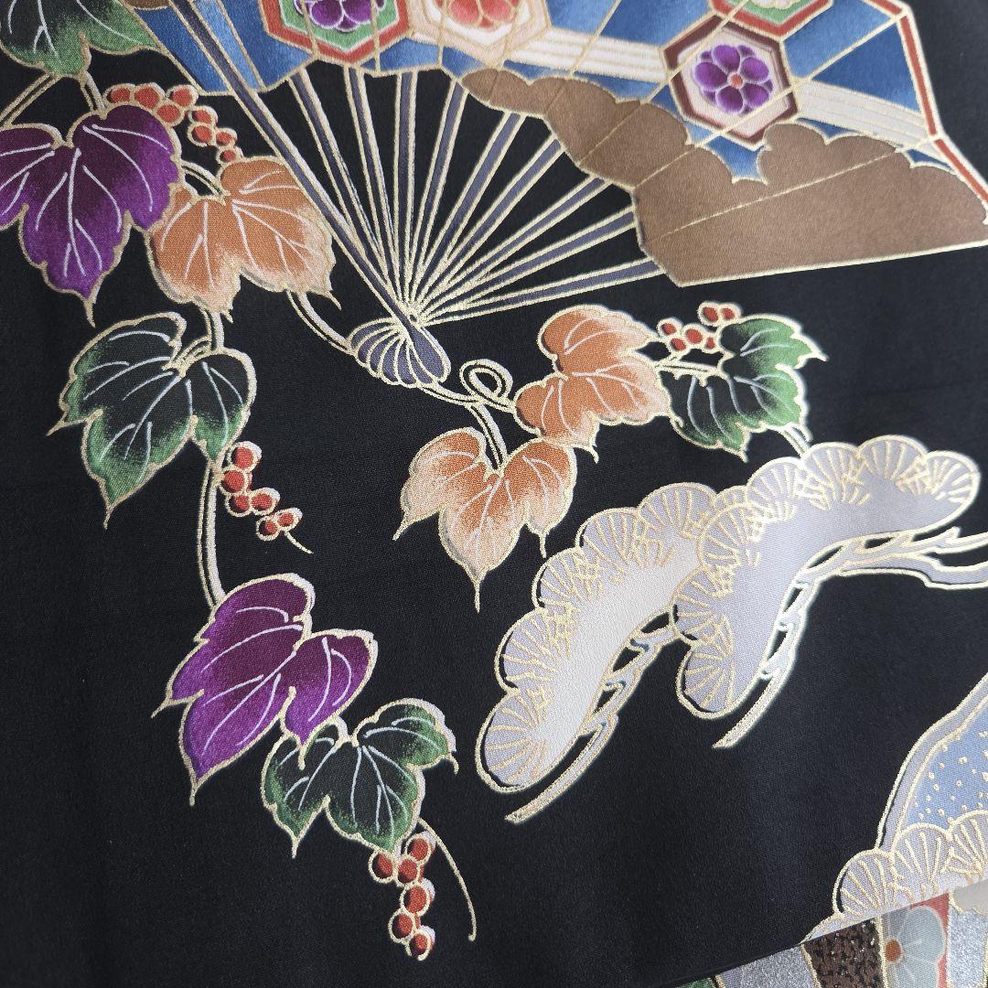 1-9　　 正絹　男の子お祝い着物　長襦袢付き　産着　七五三　未使用