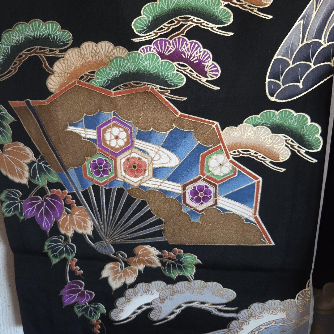 1-9　　 正絹　男の子お祝い着物　長襦袢付き　産着　七五三　未使用