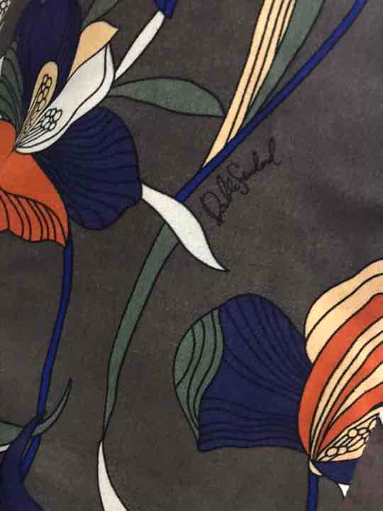 新品ダブルスタンダード花柄オールインワンジャンプスーツオーバーカバーオール茶青緑