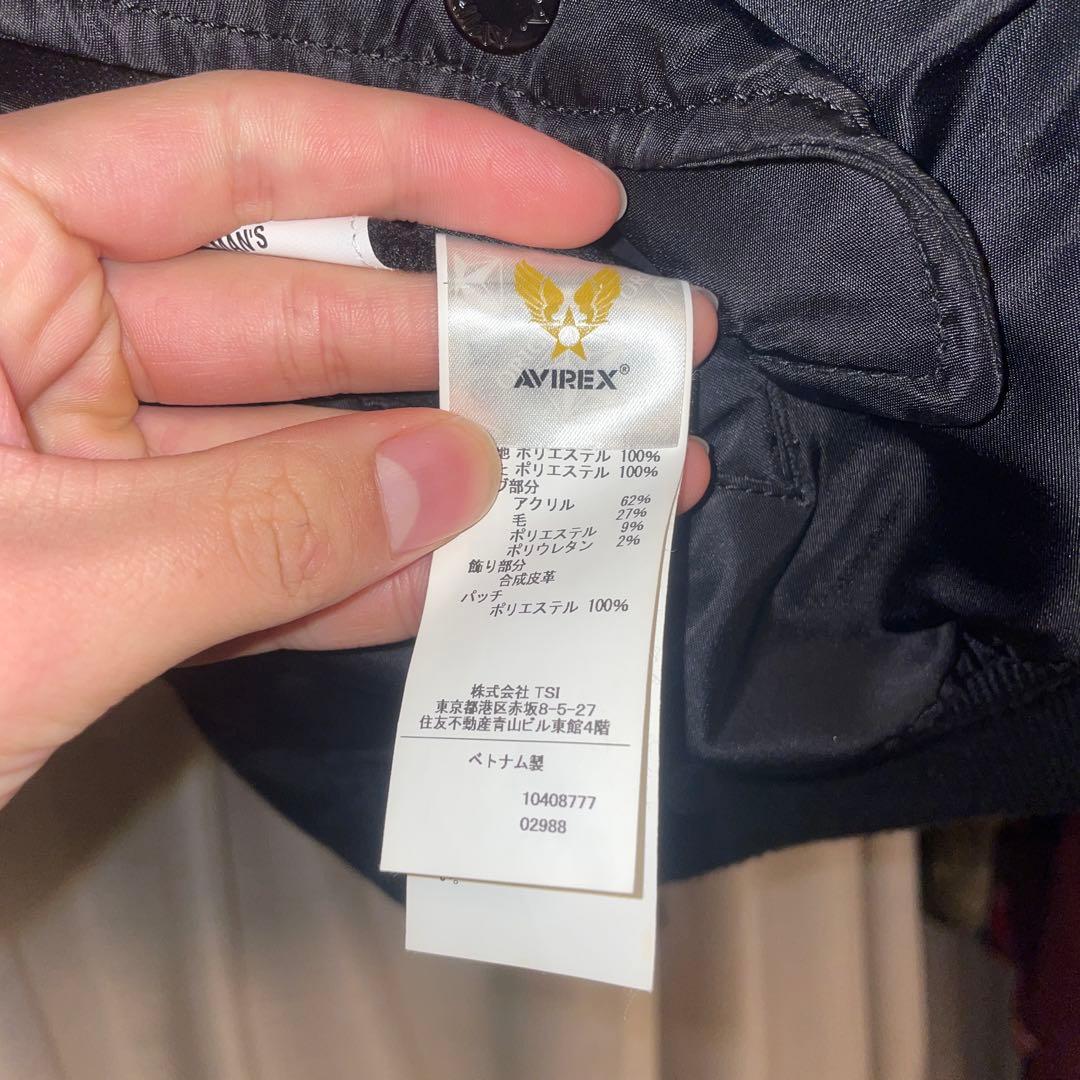 AVIREX MA-1 フライトJKTリバーシブル黒M
