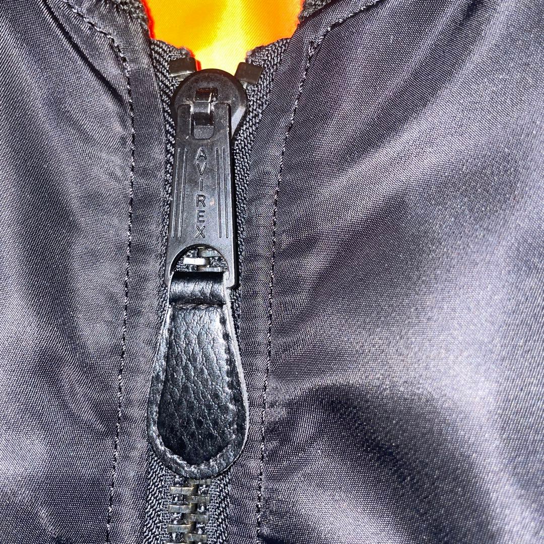 AVIREX MA-1 フライトJKTリバーシブル黒M