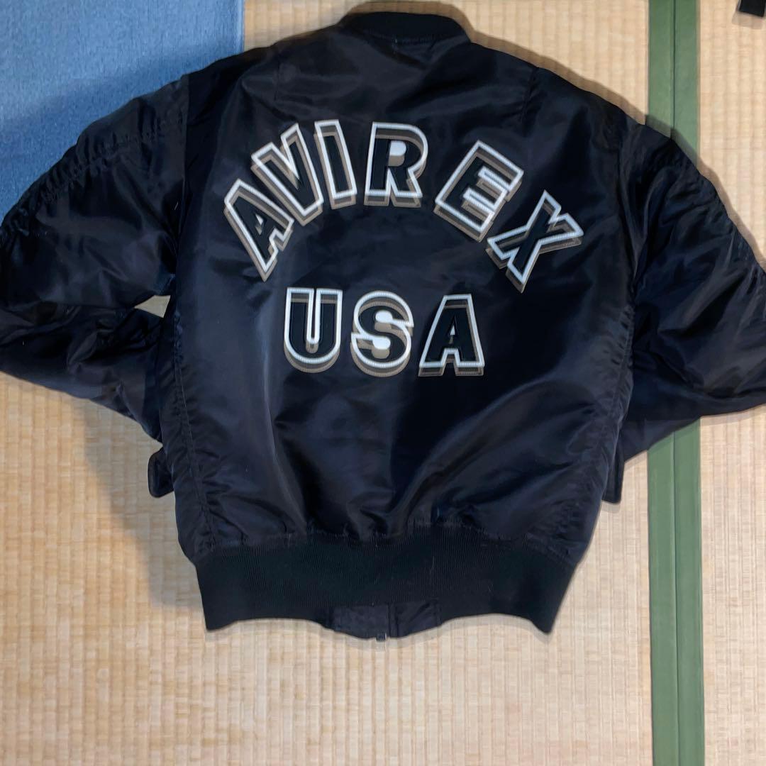 AVIREX MA-1 フライトJKTリバーシブル黒M