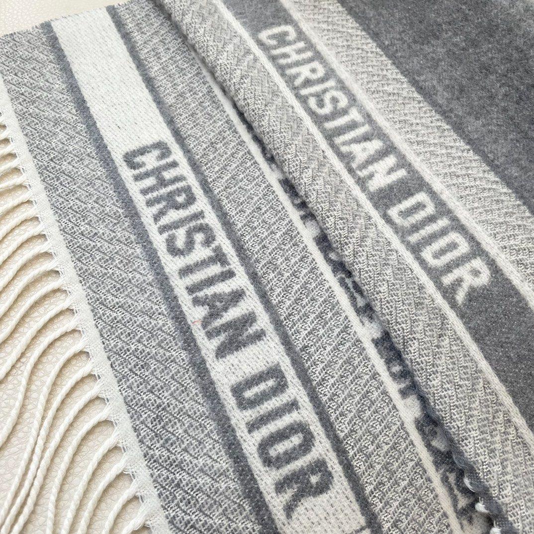 Christian Dior　ディオール　オブリーク柄 マフラー