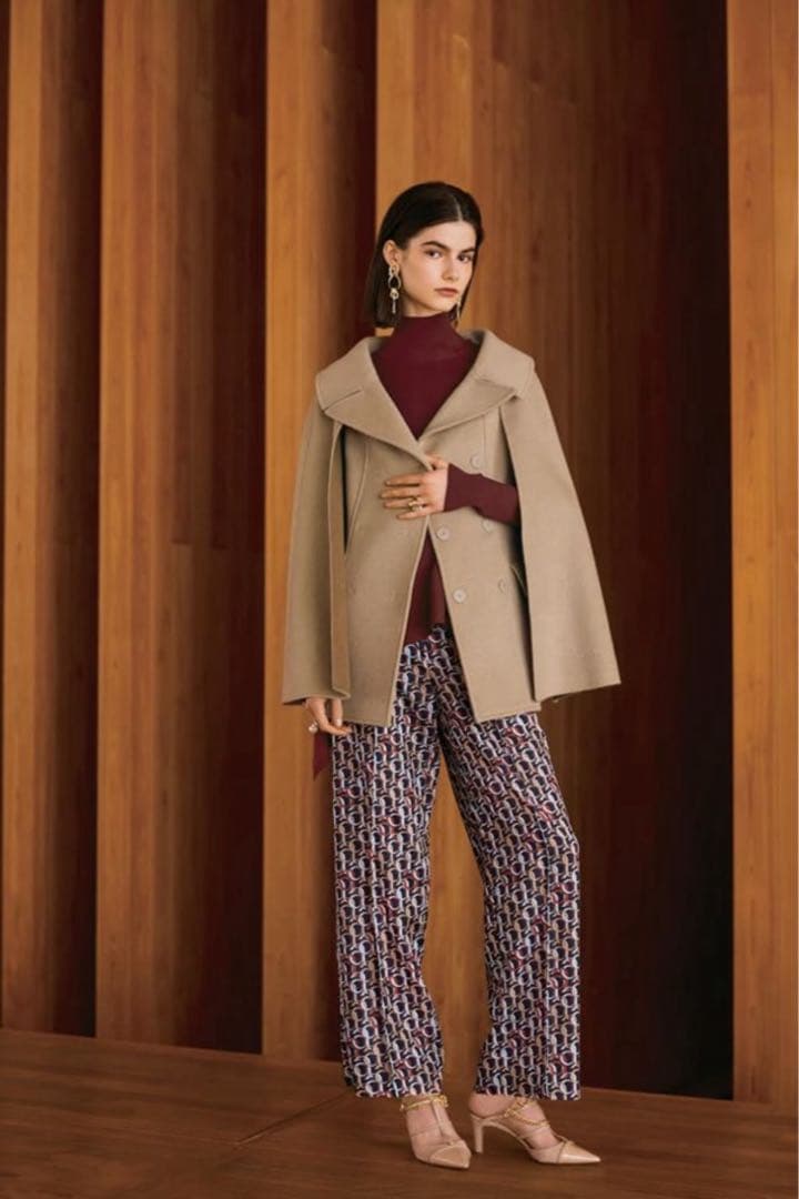 美品✨FOXY/ADEAM Evergreen ケープジャケット 定価19.4万