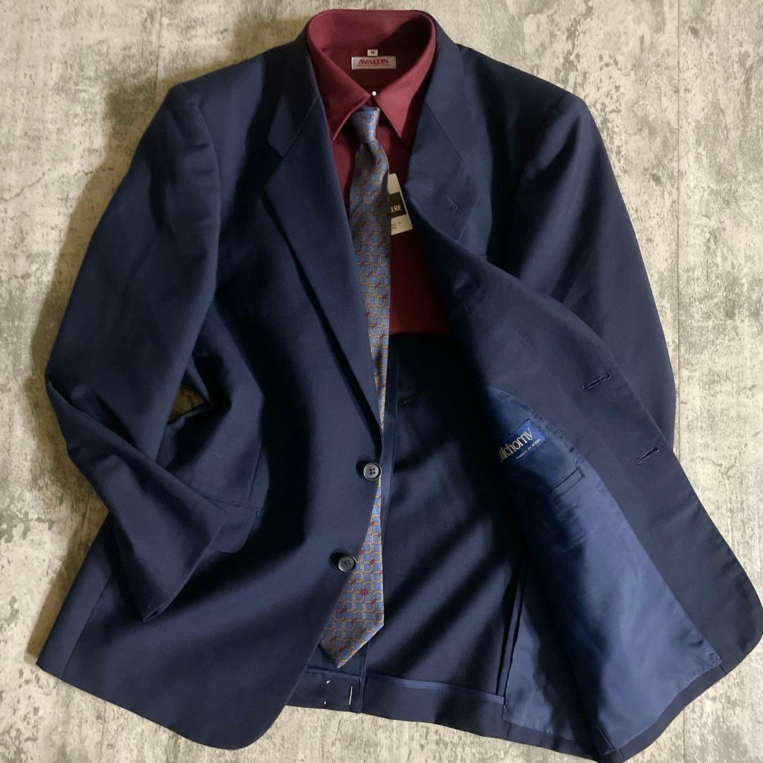 未使用 OLD GUCCI & HUGO BOSS ネクタイ コーデ 濃紺スーツ