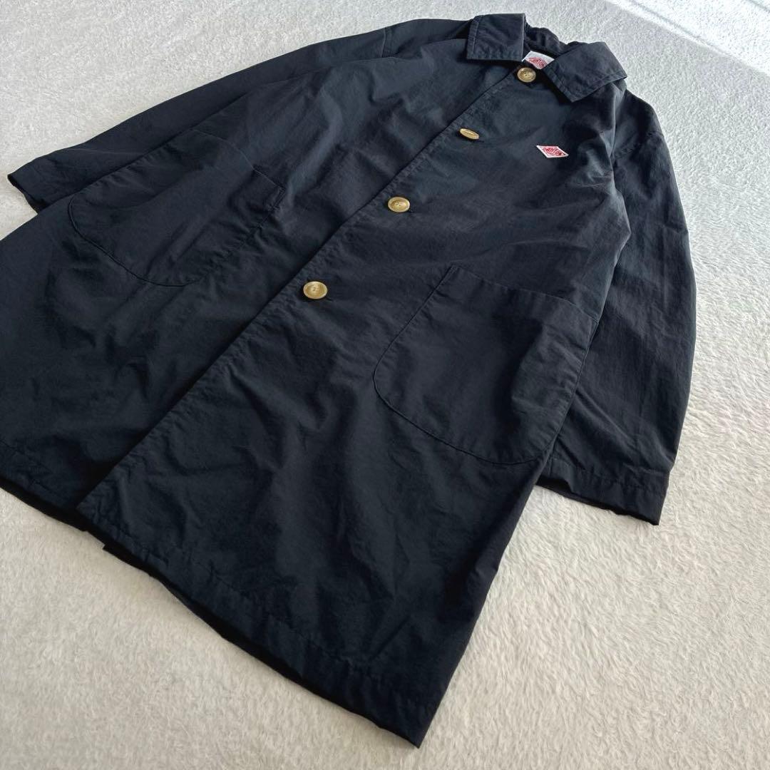 美品 ダントン Bshop ナイロンタフタ ステンカラーコート 撥水 レディース