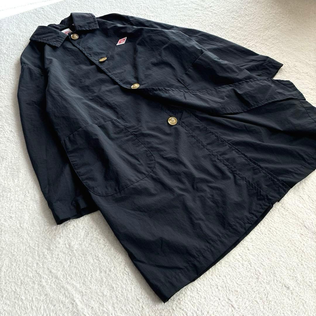 美品 ダントン Bshop ナイロンタフタ ステンカラーコート 撥水 レディース