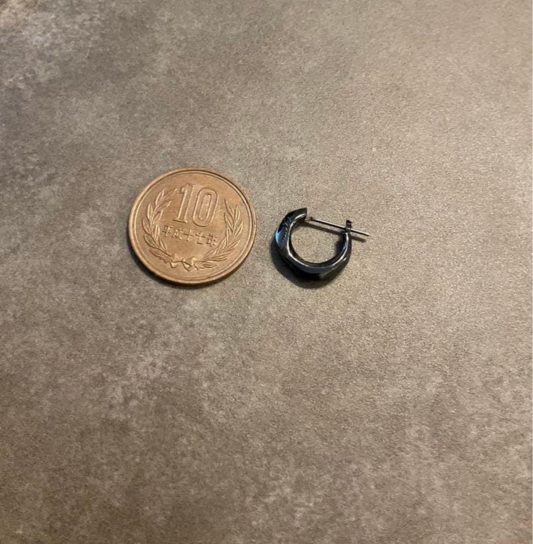 【GARNI】Crockery Pierce - BLACK / 左耳用