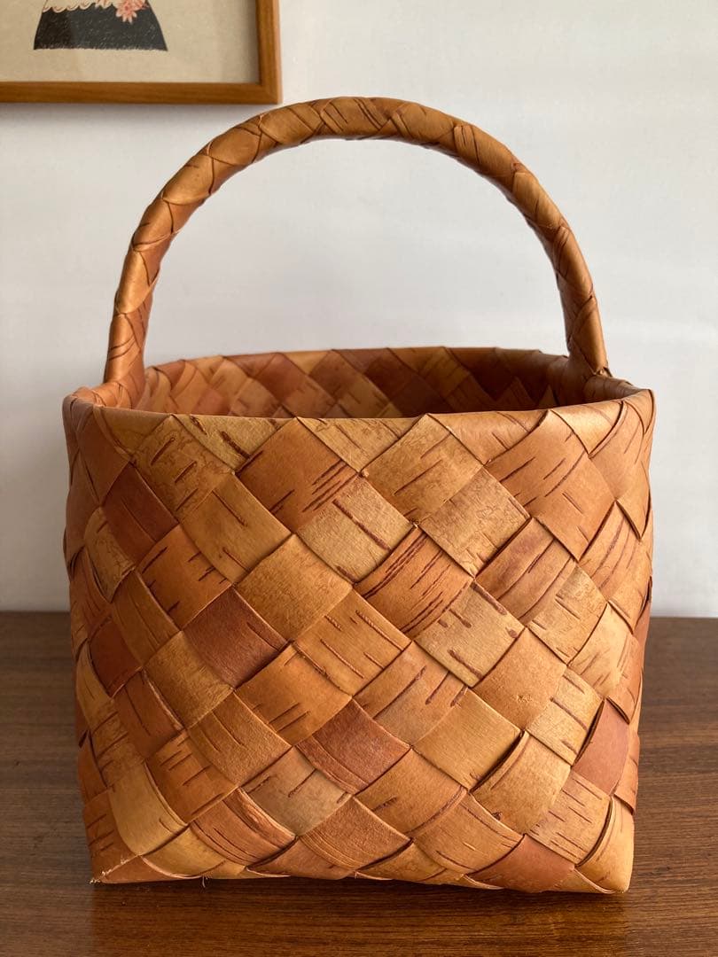 さ*ぁ様 Galina ガリーナ さんの白樺かご（特大サイズ）① フィンランド