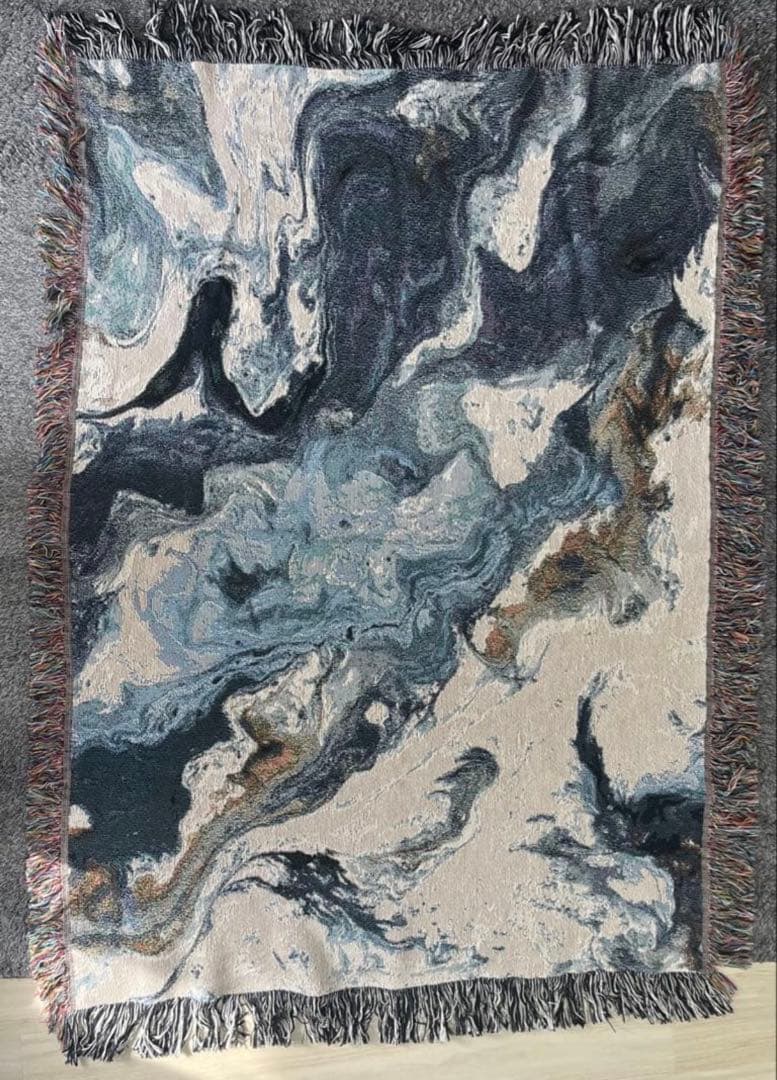 【iMPeRF】インパーフNavy Flow Throw Blanket : M